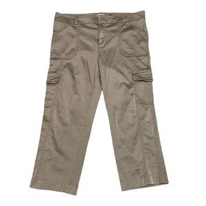 Cache Capris Tan Khaki Size 12